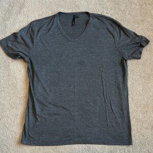 Men's Gray V-Neck T-Shirt